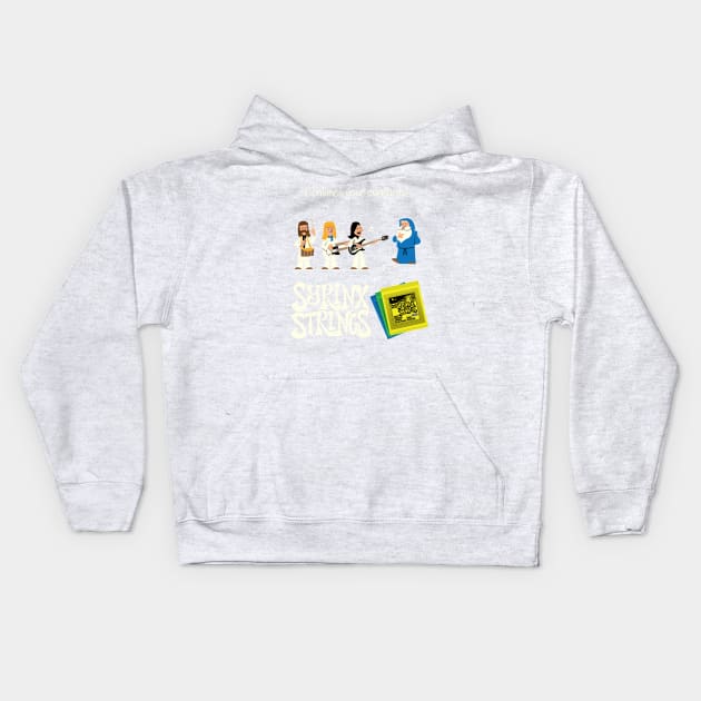 Syrinx Strings Kids Hoodie by MustardSoda